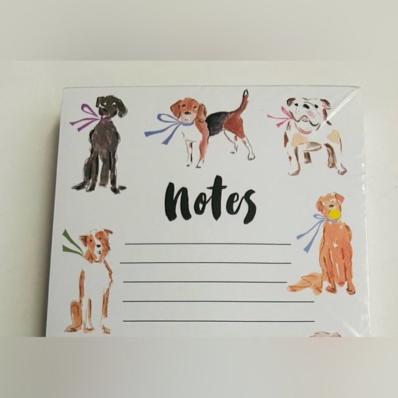 New Dog Notepad "Notes" Very Tall Notepad 100 Pages Magnet Eccolo - Picture 2 of 16